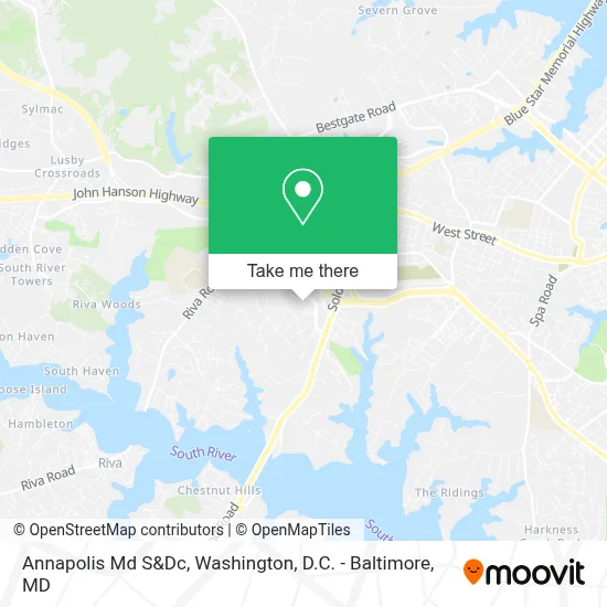Annapolis Md S&Dc map