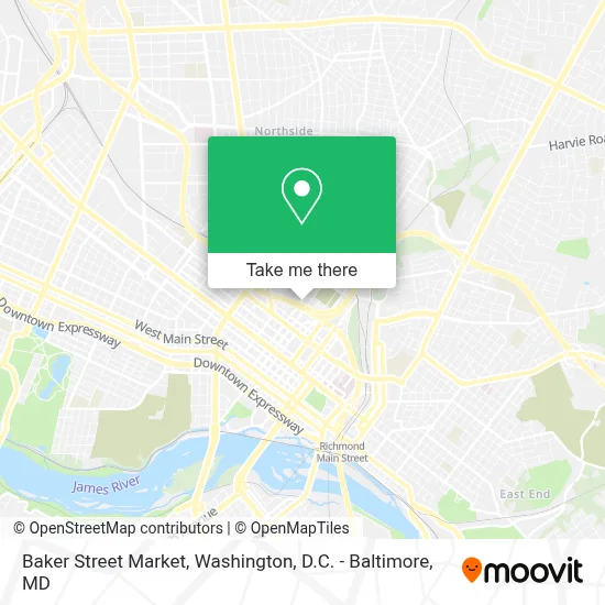 Baker Street Market map