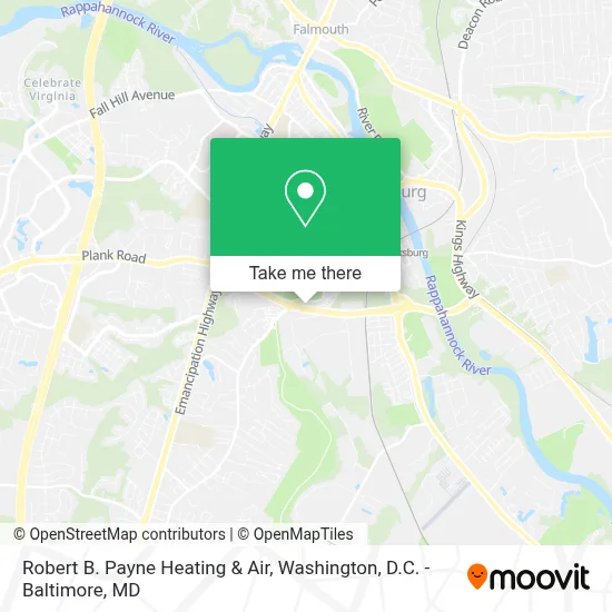 Robert B. Payne Heating & Air map