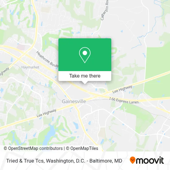 Tried & True Tcs map