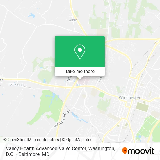 Valley Health Advanced Valve Center map