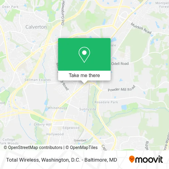 Total Wireless map