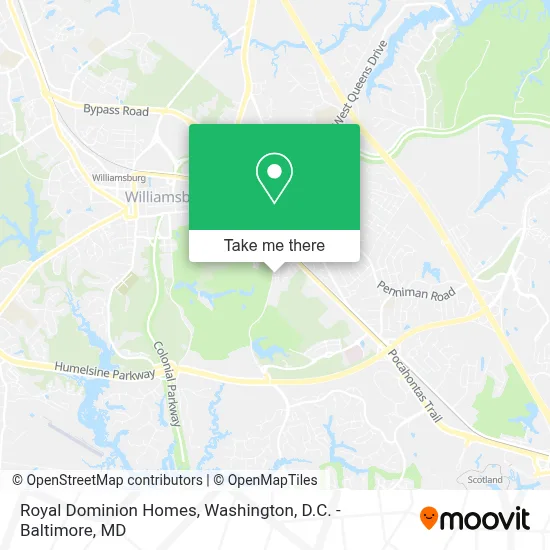 Royal Dominion Homes map