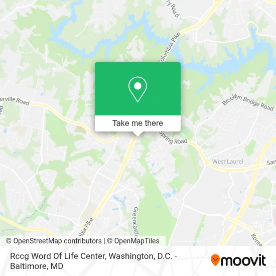 Rccg Word Of Life Center map