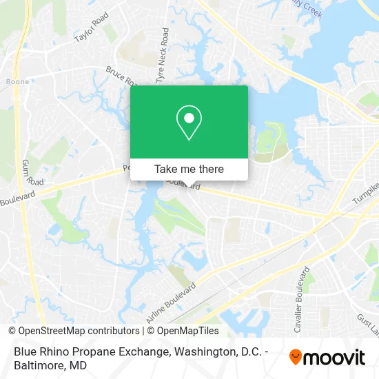 Blue Rhino Propane Exchange map