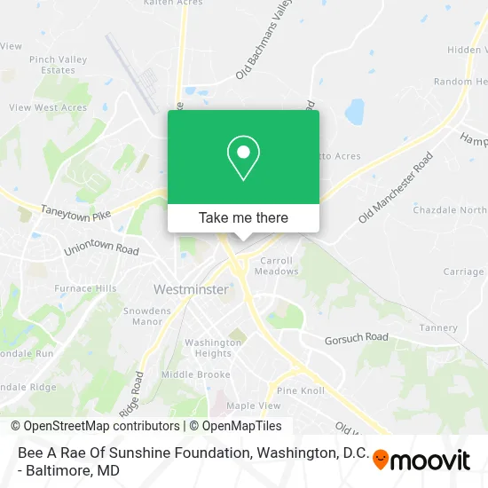 Bee A Rae Of Sunshine Foundation map