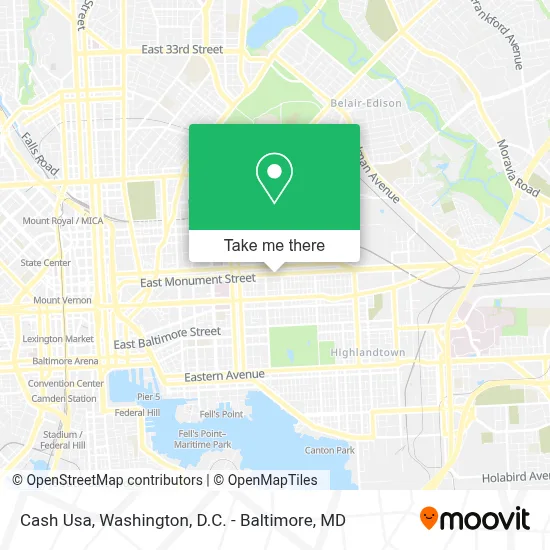 Cash Usa map