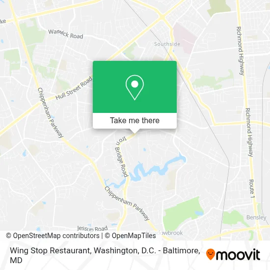 Wing Stop Restaurant map