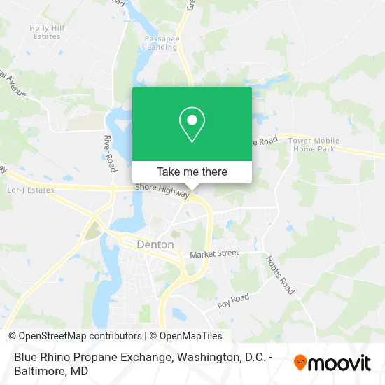 Blue Rhino Propane Exchange map