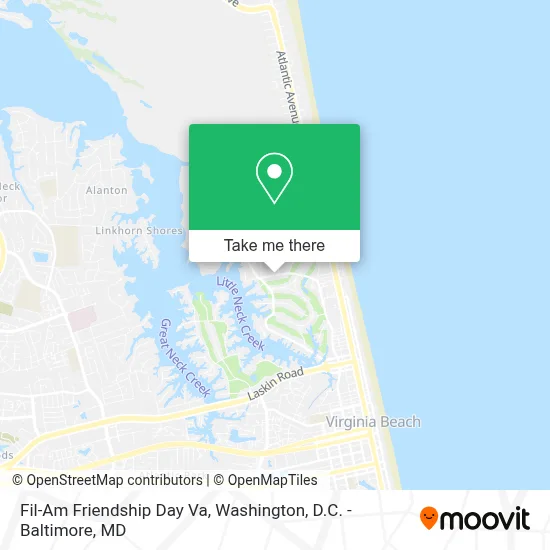 Fil-Am Friendship Day Va map