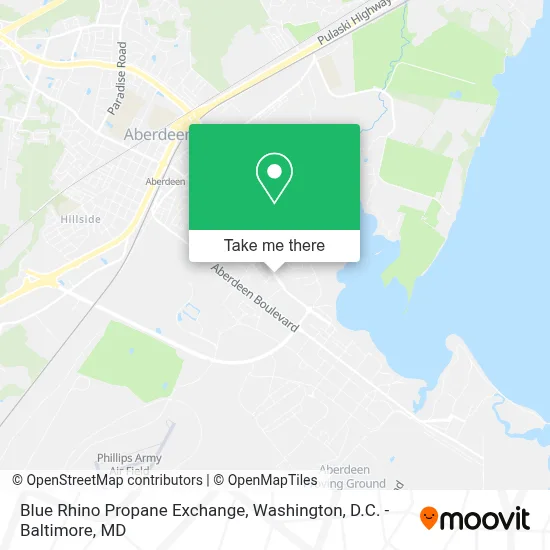 Blue Rhino Propane Exchange map