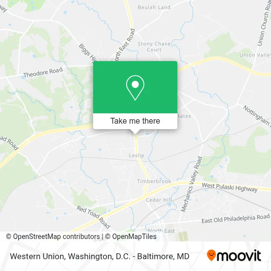 Western Union map