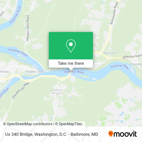 Us 340 Bridge map