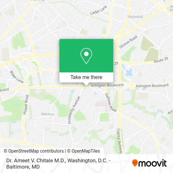 Dr. Ameet V. Chitale M.D. map