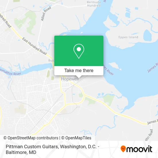 Pittman Custom Guitars map