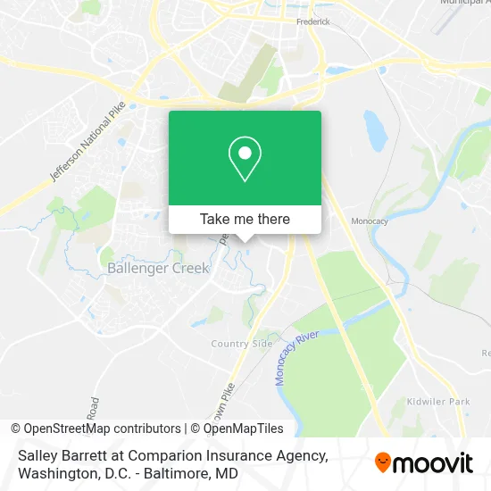 Salley Barrett at Comparion Insurance Agency map