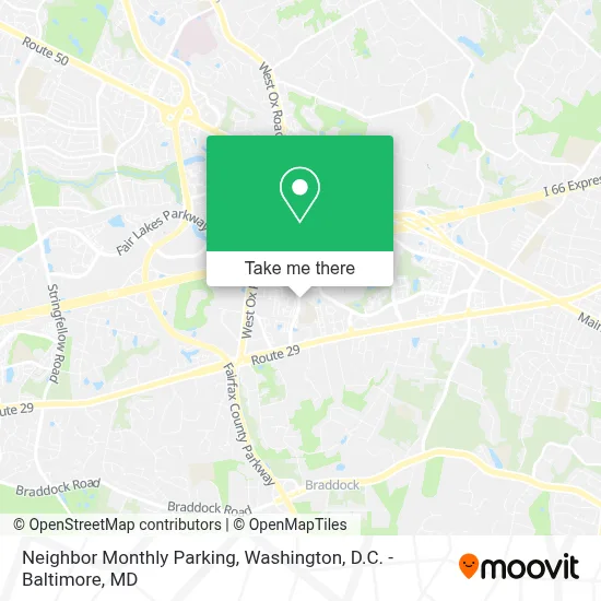 Neighbor Monthly Parking map