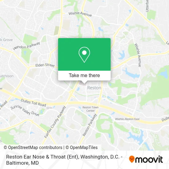 Reston Ear Nose & Throat (Ent) map