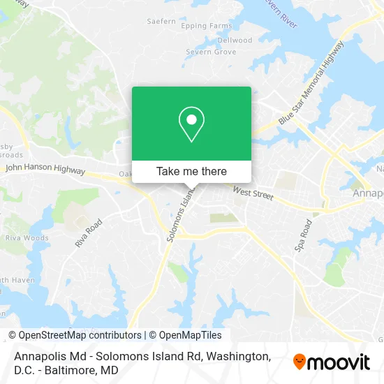 Annapolis Md - Solomons Island Rd map