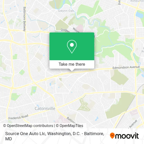 Source One Auto Llc map