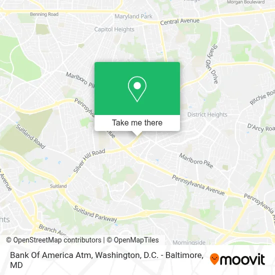 Bank Of America Atm map