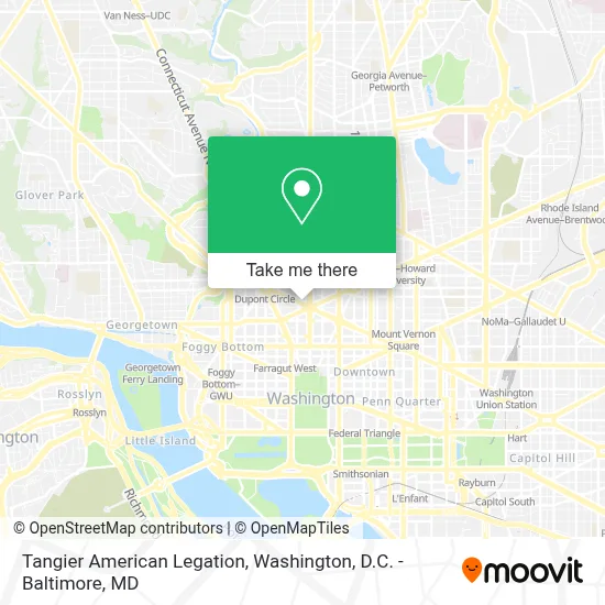 Tangier American Legation map