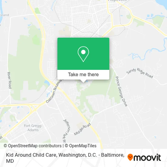 Kid Around Child Care map