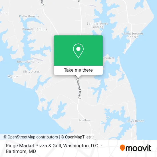 Ridge Market Pizza & Grill map