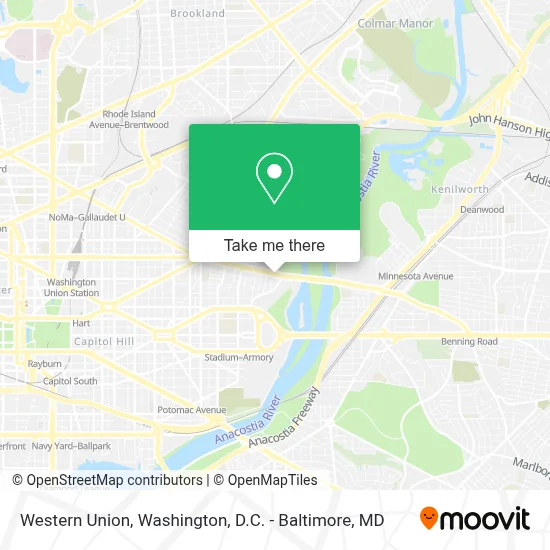 Western Union map