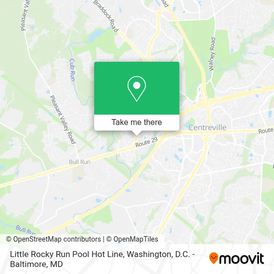Little Rocky Run Pool Hot Line map