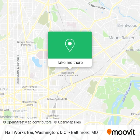 Nail Works Bar map