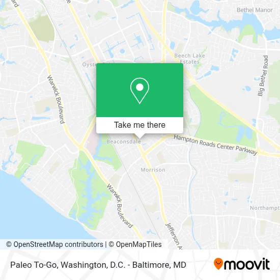 Paleo To-Go map
