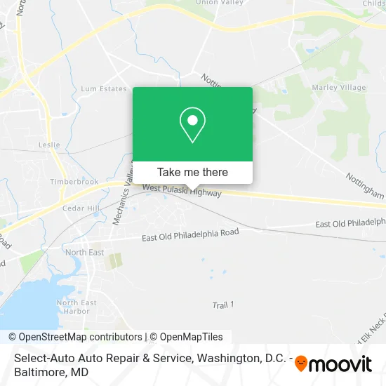 Select-Auto Auto Repair & Service map