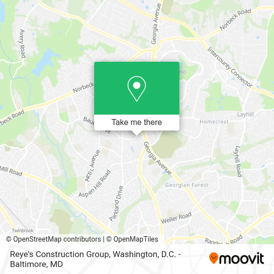 Reye's Construction Group map