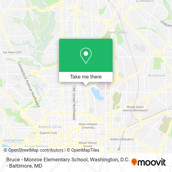 Bruce - Monroe Elementary School map
