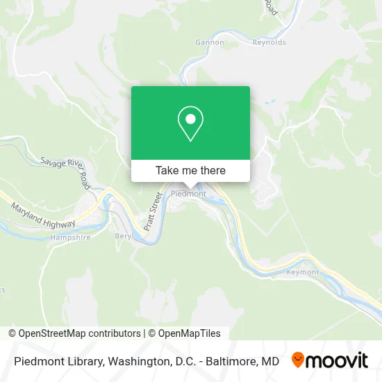 Piedmont Library map