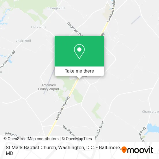 St Mark Baptist Church map