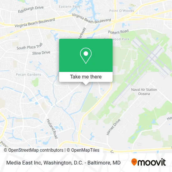 Media East Inc map