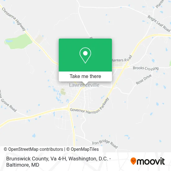 Brunswick County, Va 4-H map