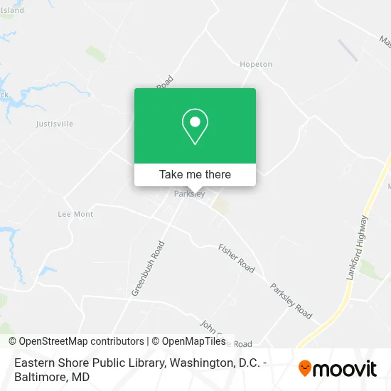 Eastern Shore Public Library map