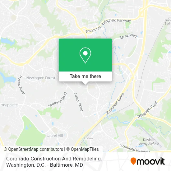 Coronado Construction And Remodeling map