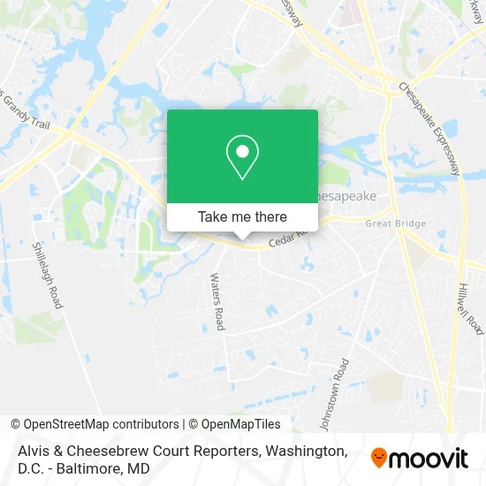 Alvis & Cheesebrew Court Reporters map