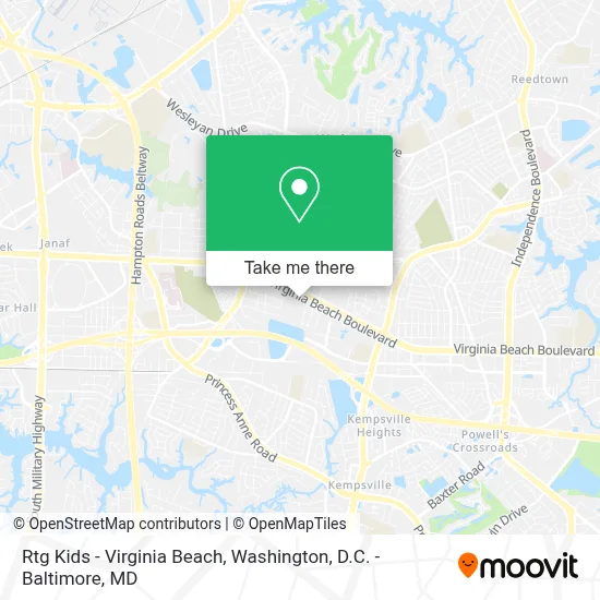 Rtg Kids - Virginia Beach map