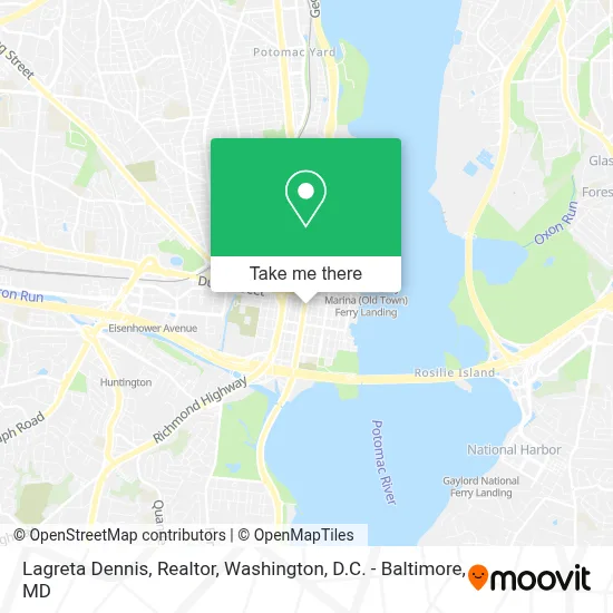Lagreta Dennis,  Realtor map