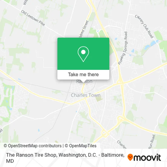 The Ranson Tire Shop map