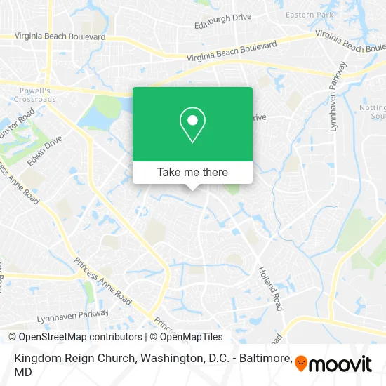 Kingdom Reign Church map