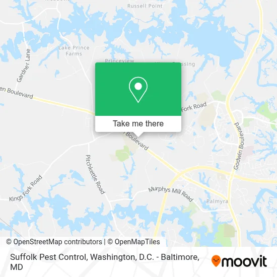 Suffolk Pest Control map