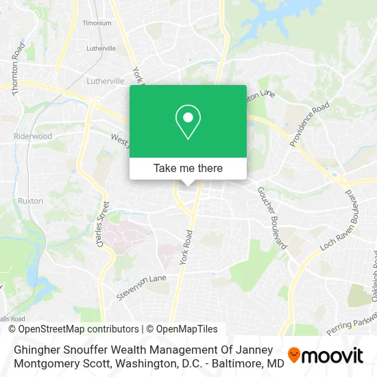 Ghingher Snouffer Wealth Management Of Janney Montgomery Scott map