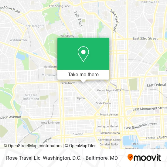 Rose Travel Llc map