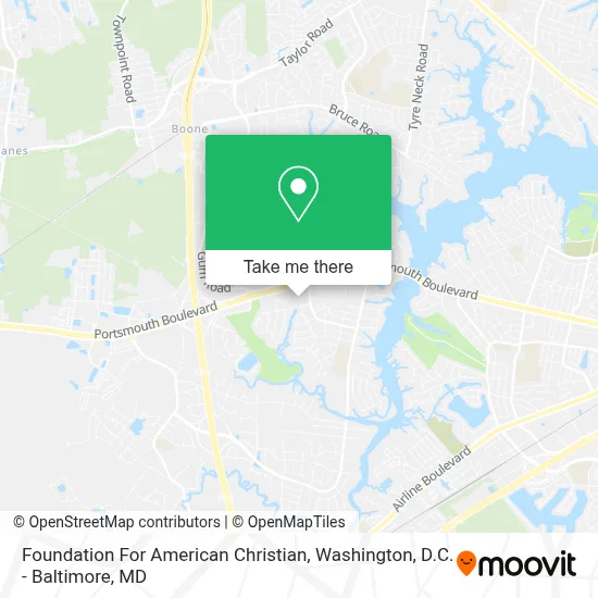 Foundation For American Christian map